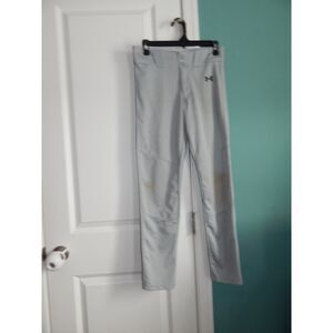 UNDER ARMOUR UA youth large loose HEATGEAR gray baseball utility sports pants